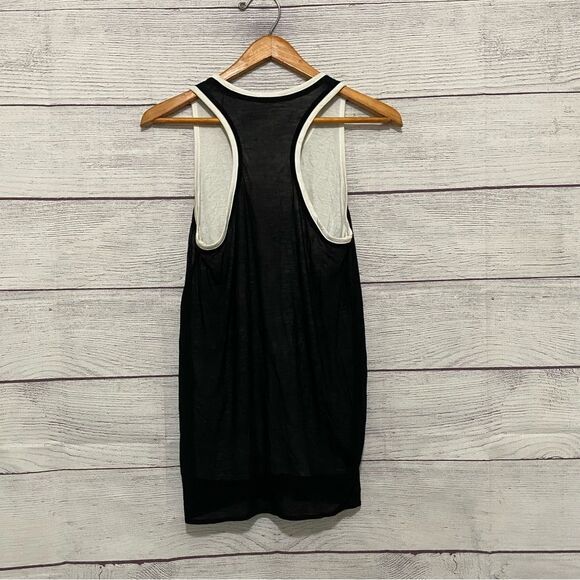Helmut Lang Black/White Tank Top M - Picture 2 of 3